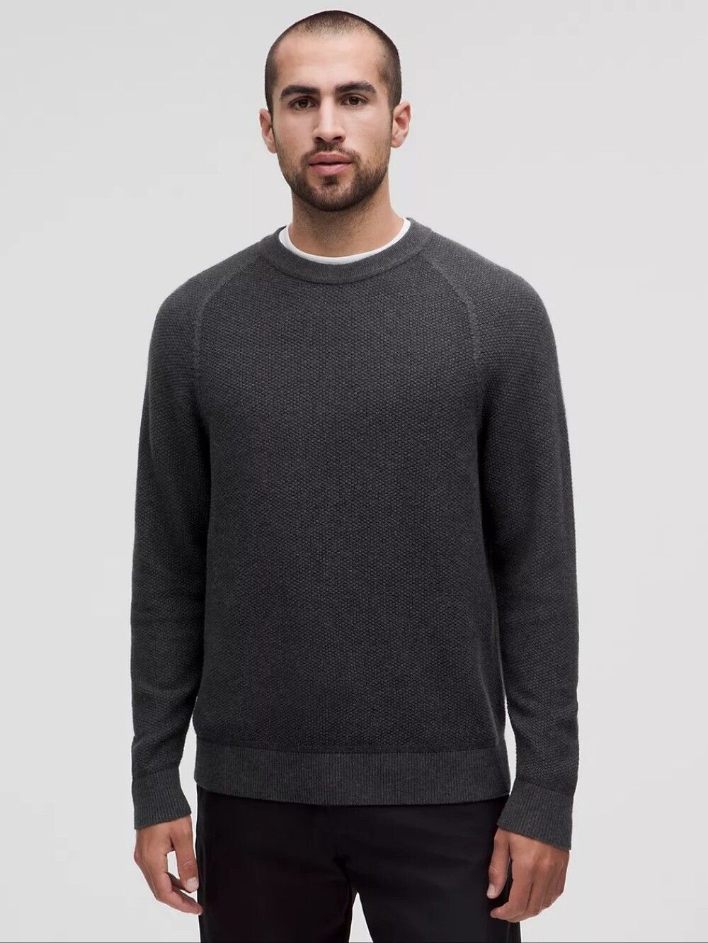 Lululemon Athletica Textured Knit Classic Fit Crewneck Sweater Size S